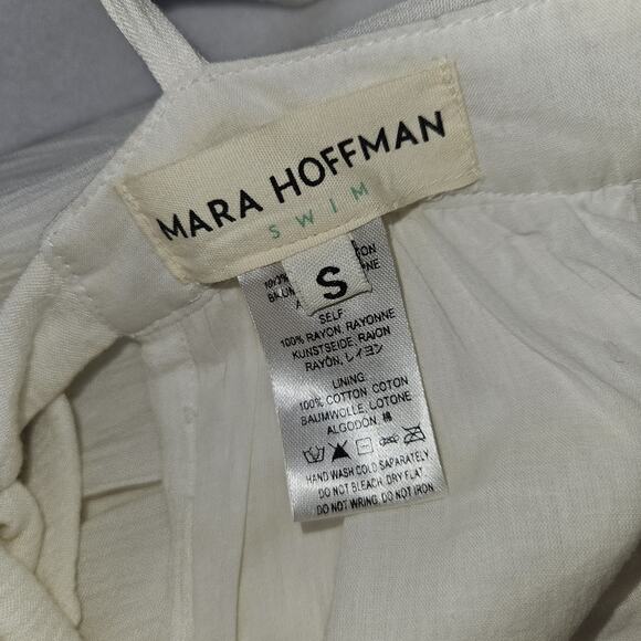 Mara Hoffman Cover Up Maxi Sundress Revolve Prismatic Crochet White Boho Size S - Picture 15 of 16